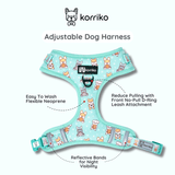 Adjustable Dog Harness - Dream Team (SECONDS - FINAL SALE)