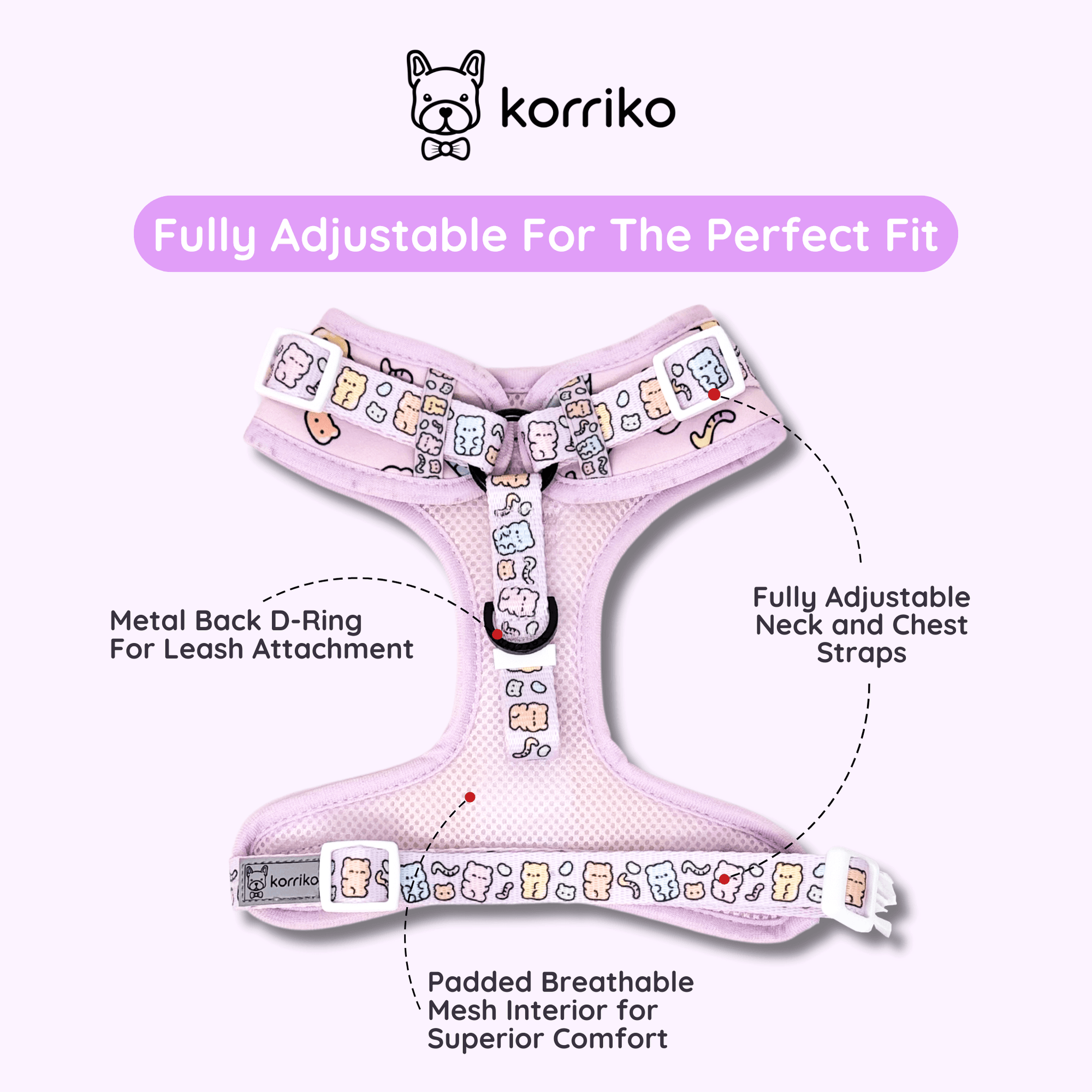 Ultimate Harness Bundle Set - Gummy Bear (Adjustable)