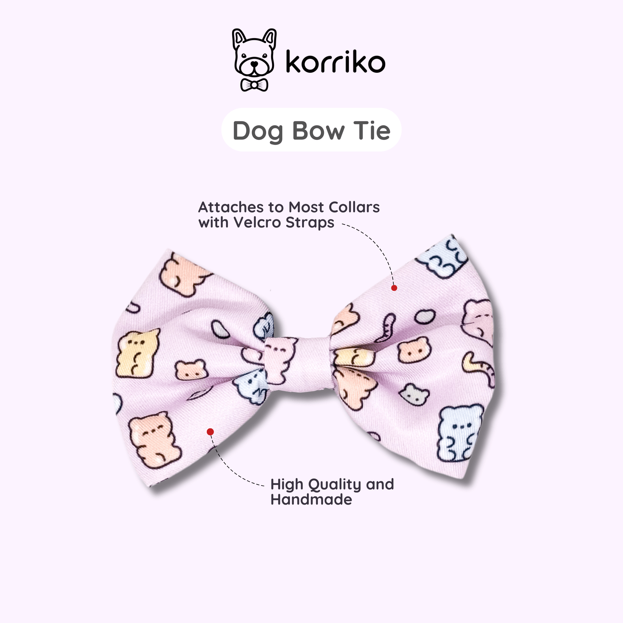 Dog Bow Tie - Gummy Bear