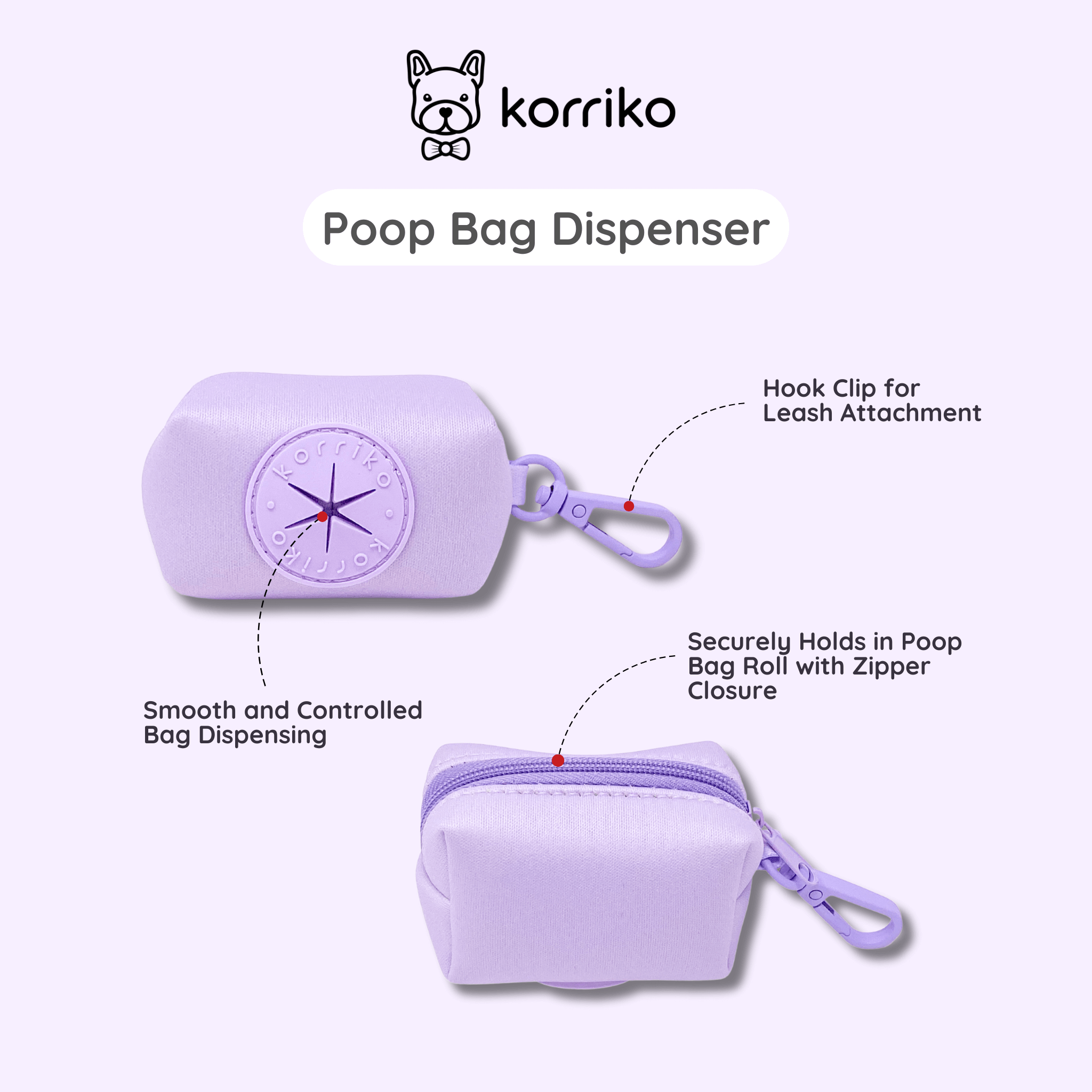 Essential Step-In Harness Walk Set - Lilac (3-Piece) (Final Sale)