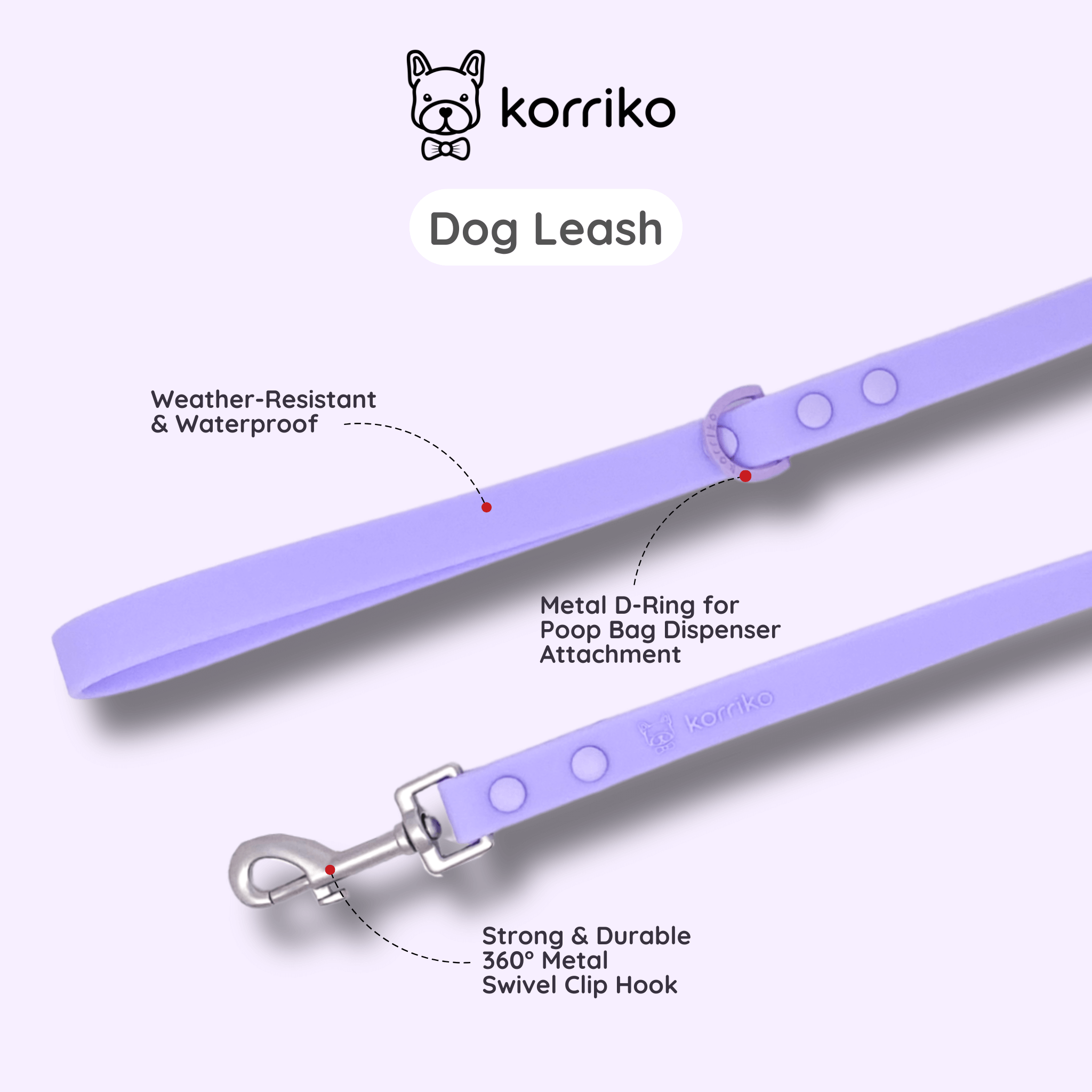 Essential Step-In Harness Walk Set - Lilac (3-Piece) (Final Sale)