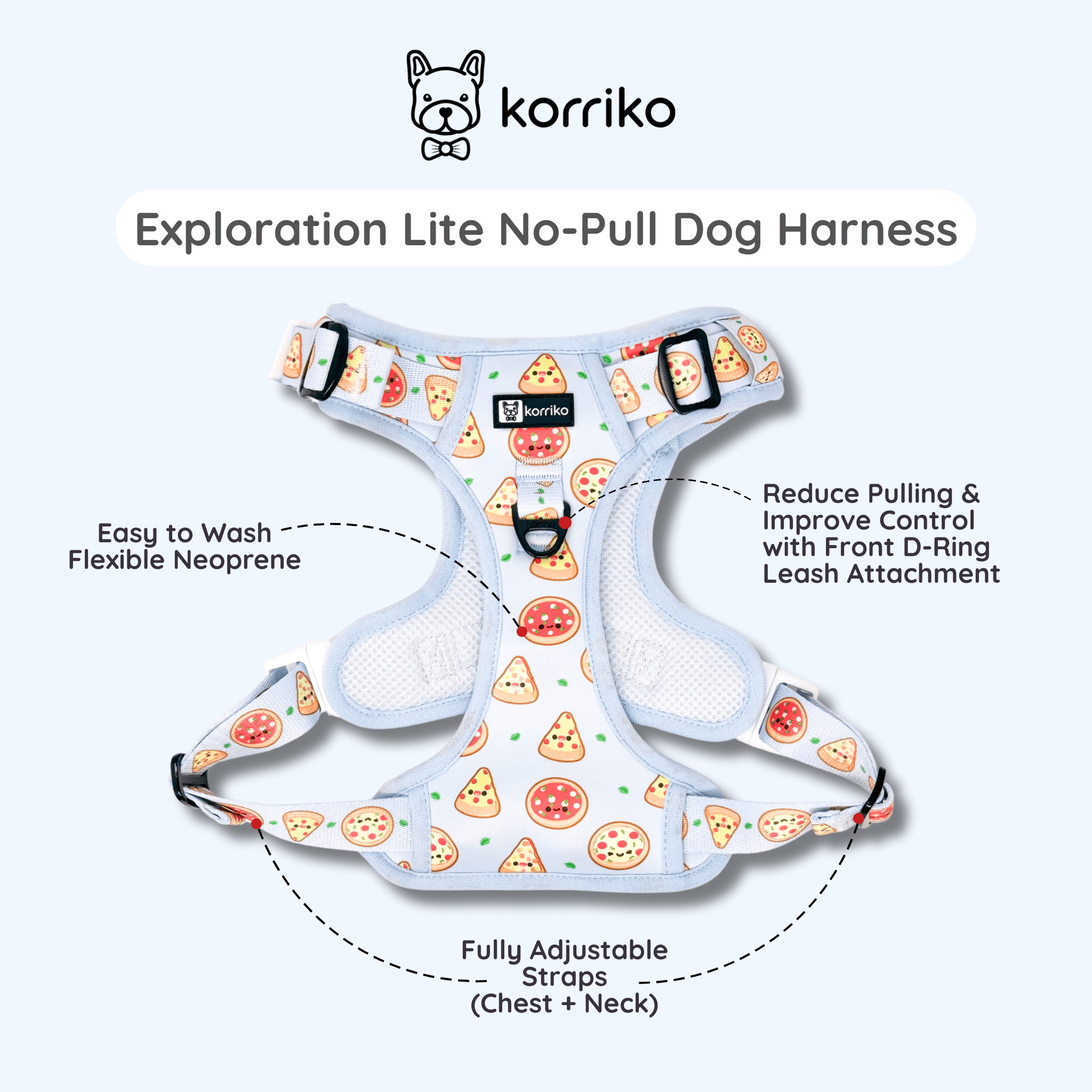 Ultimate Harness Bundle Set - Pizza (Exploration No-Pull)