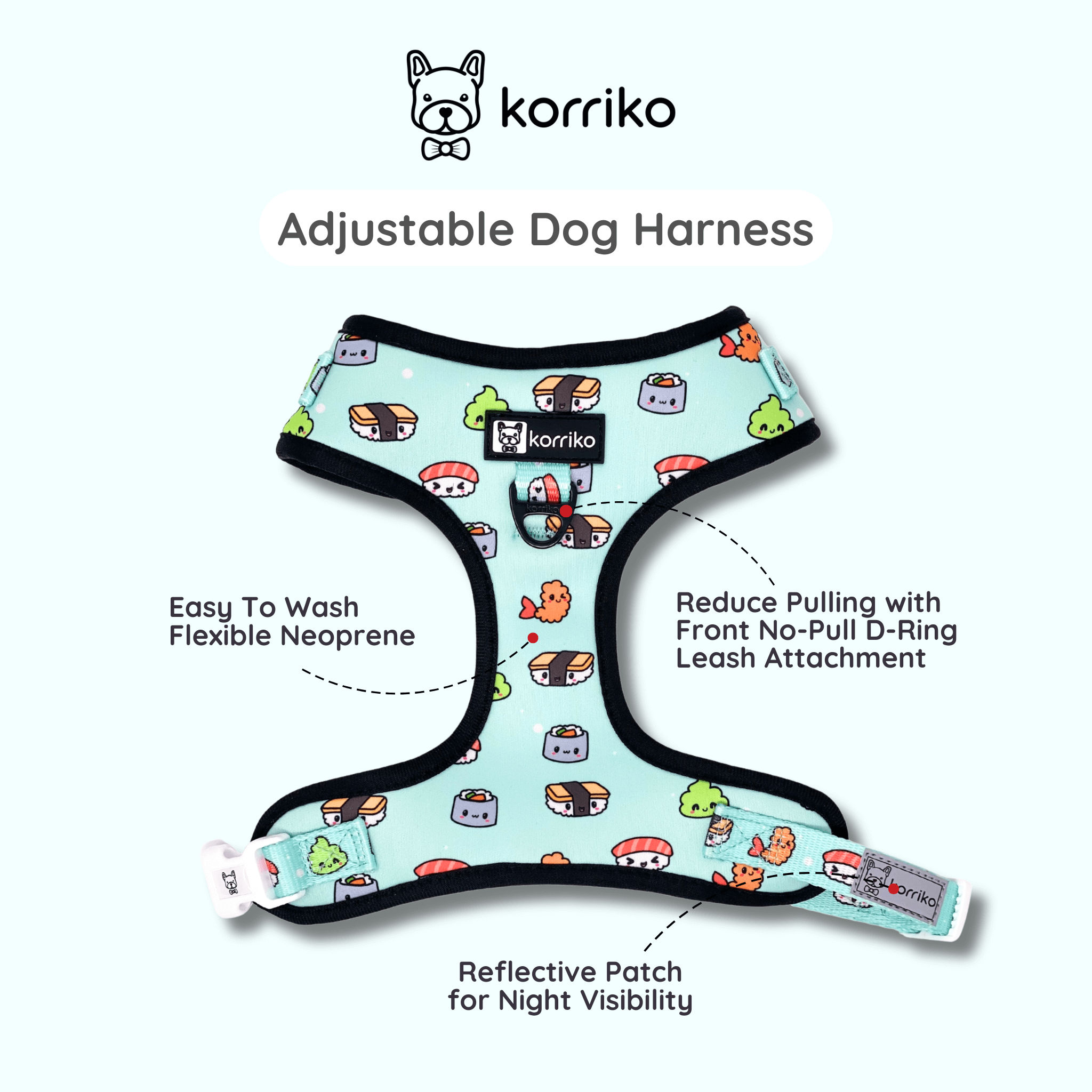 Ultimate Harness Bundle Set - Sushi (Adjustable)