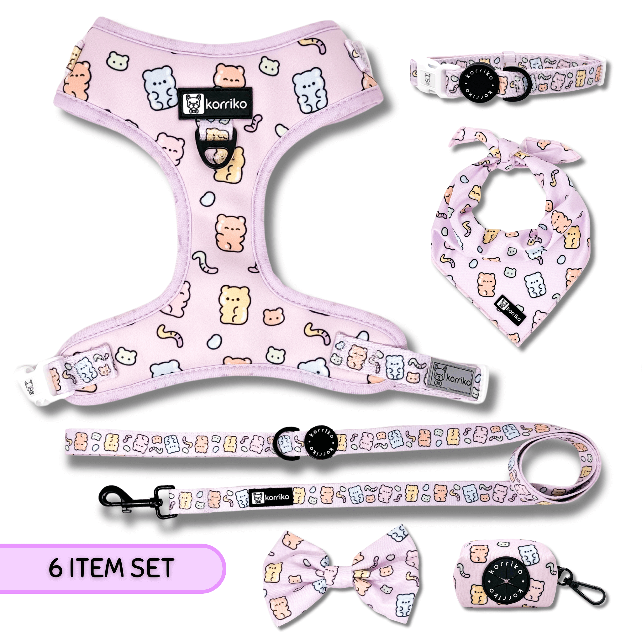 Ultimate Adjustable Harness Bundle Set - Gummy Bear (6-Piece)