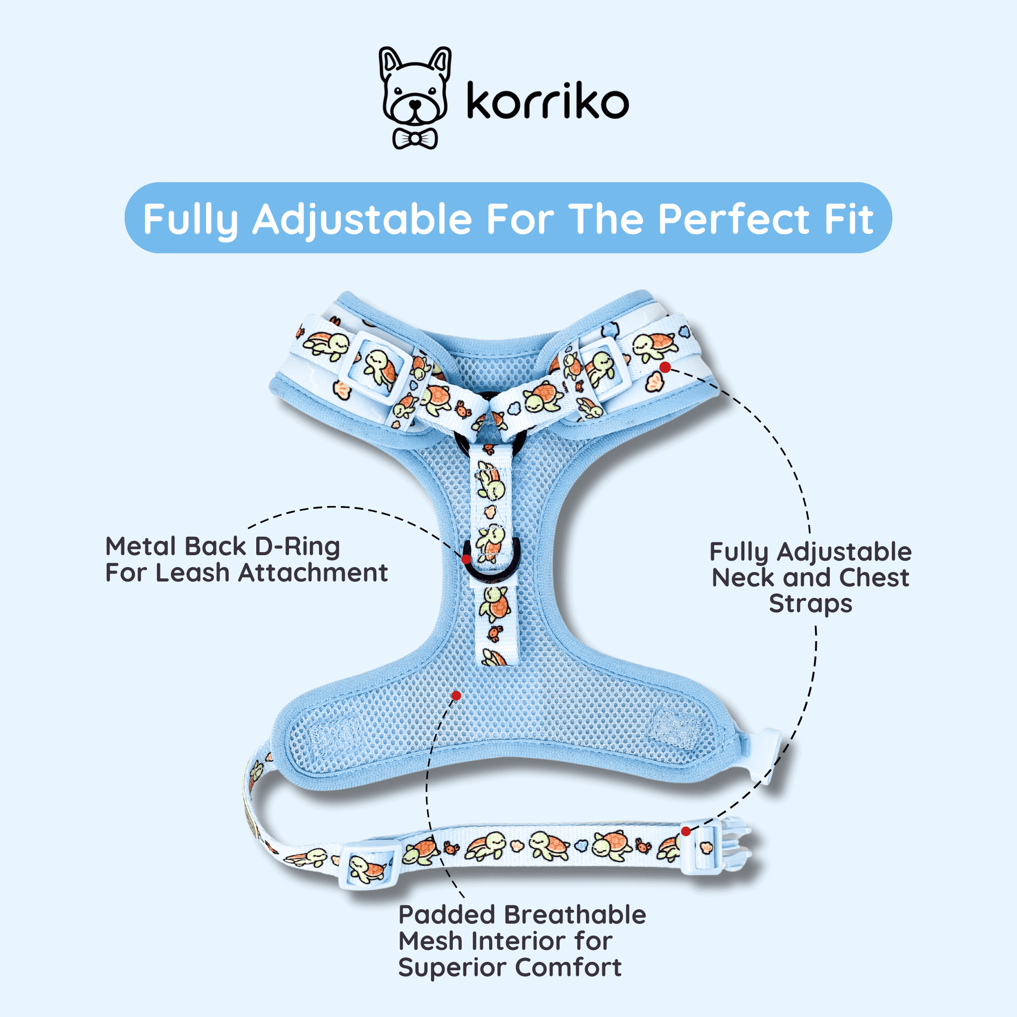 Ultimate Harness Bundle Set - Under The Sea (Adjustable)