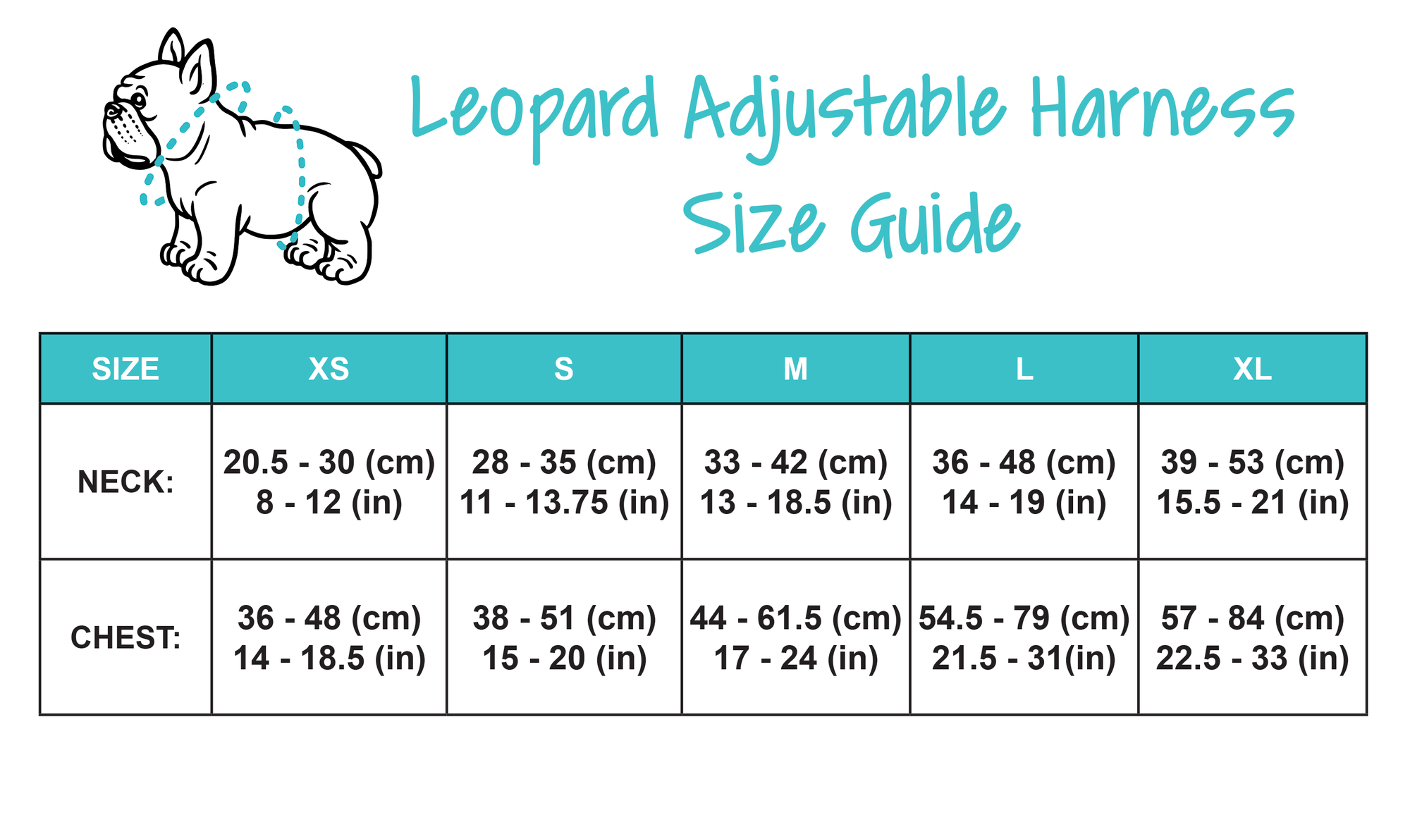 Adjustable Dog Harness - Leopard (BPC - SECONDS - FINAL SALE)