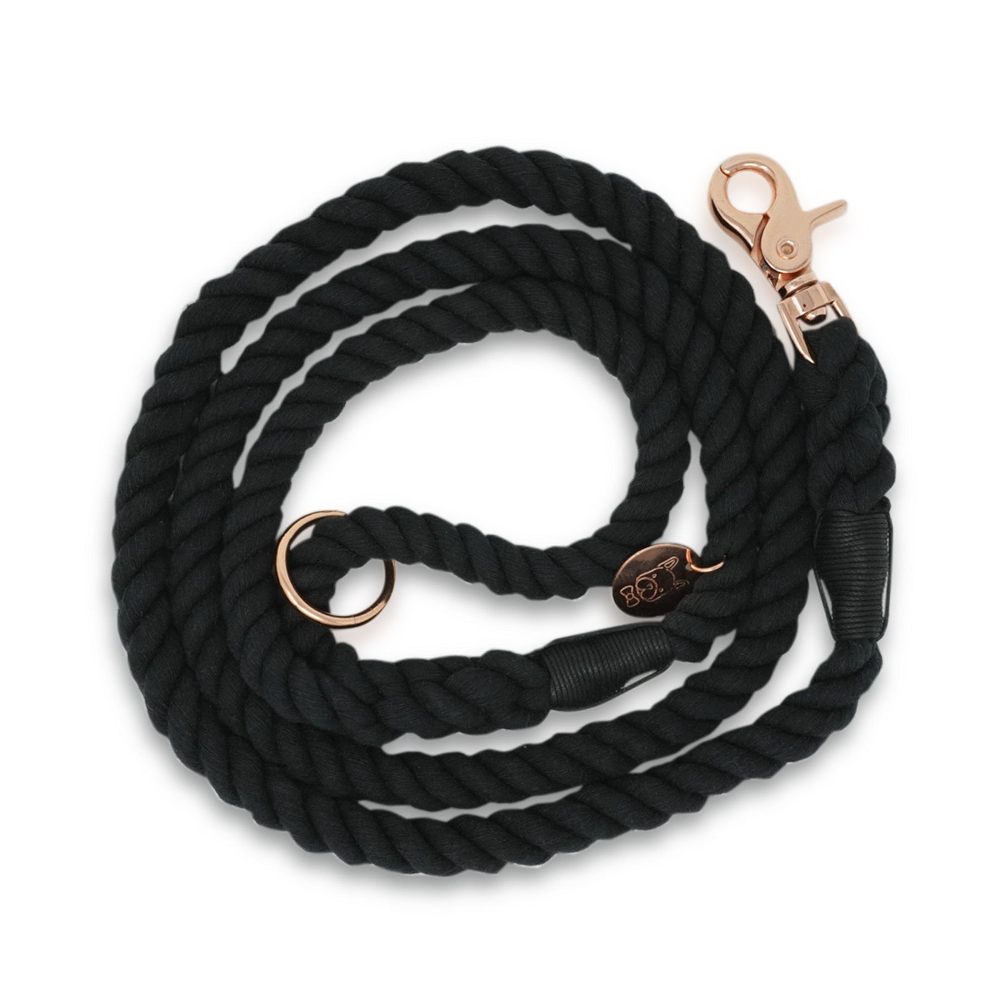Cotton Rope Leash - Midnight