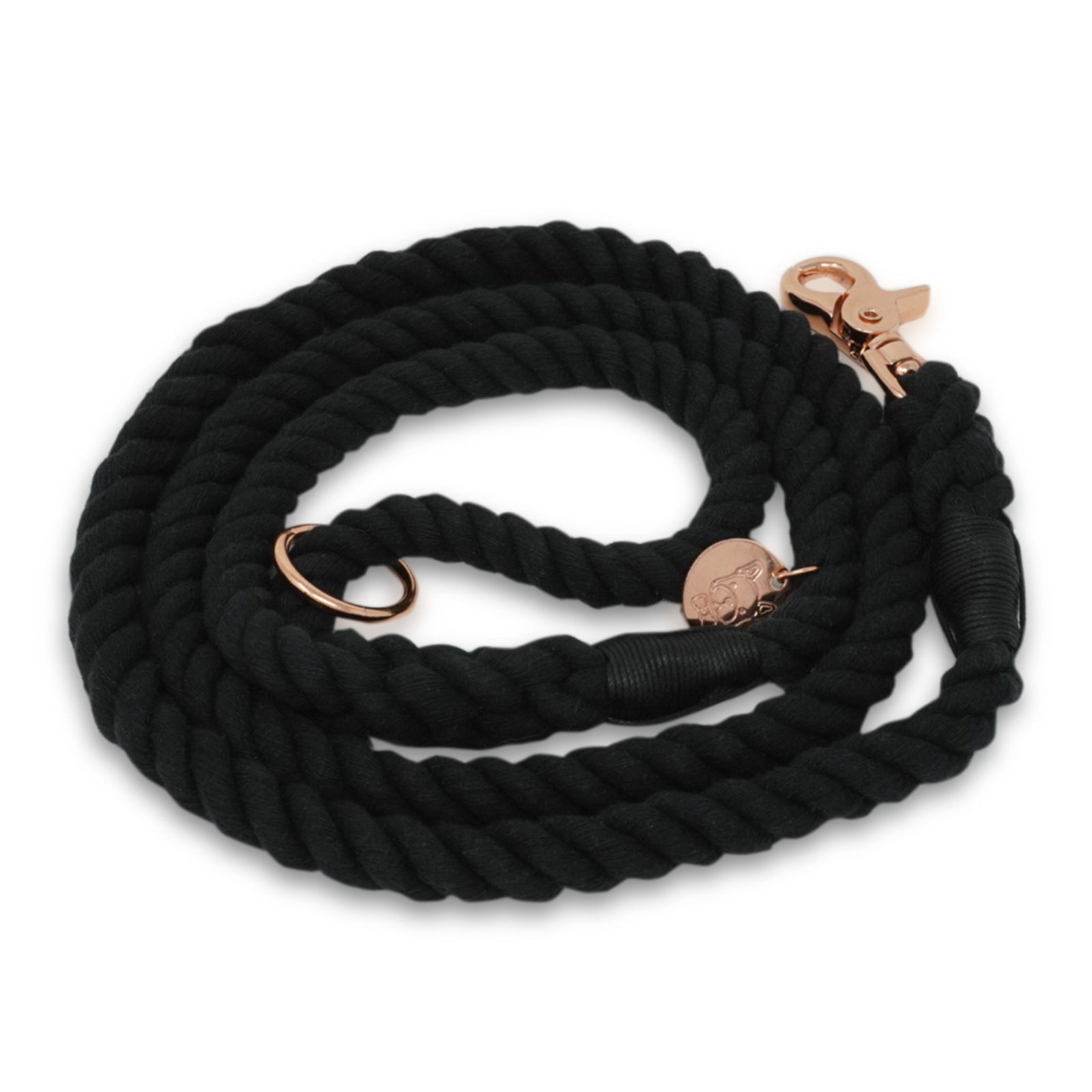 Cotton Rope Leash - Midnight