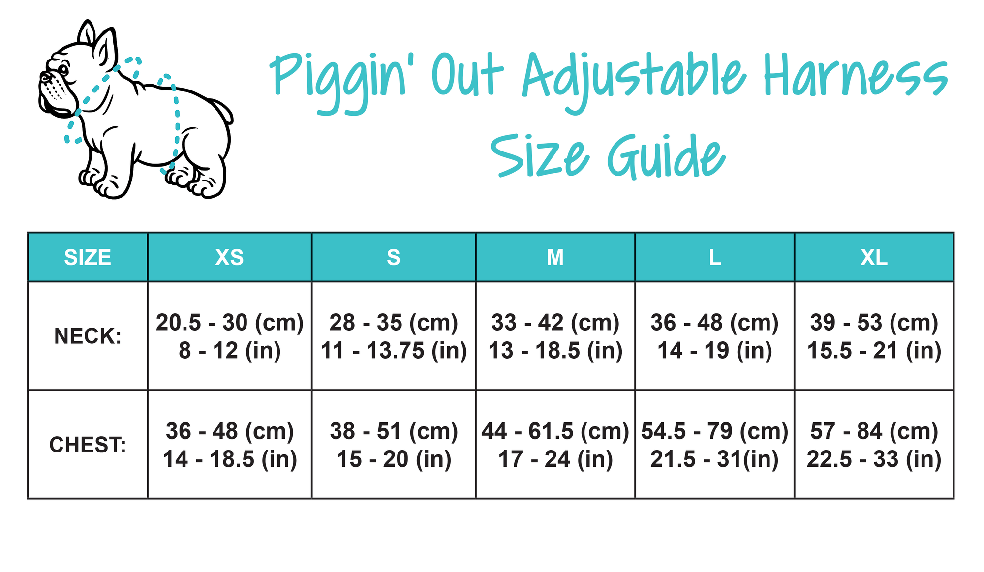 Adjustable Dog Harness - Piggin' Out (Blue Paw Co. - FINAL SALE)