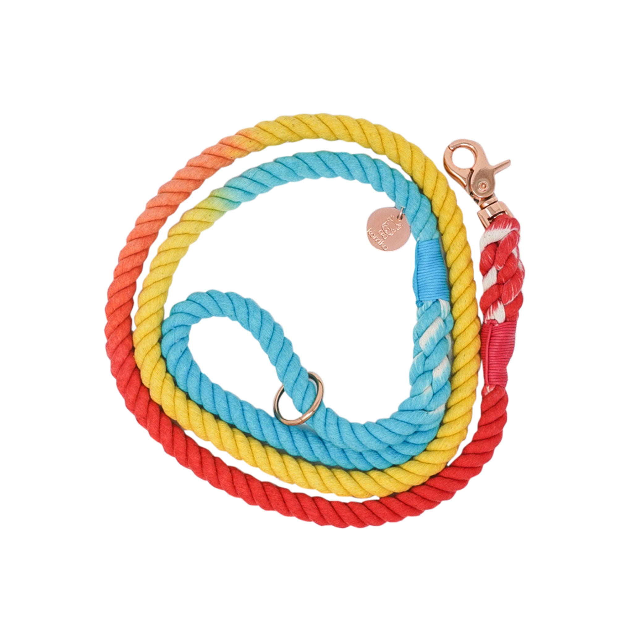 Cotton Rope Leash - Beach Please