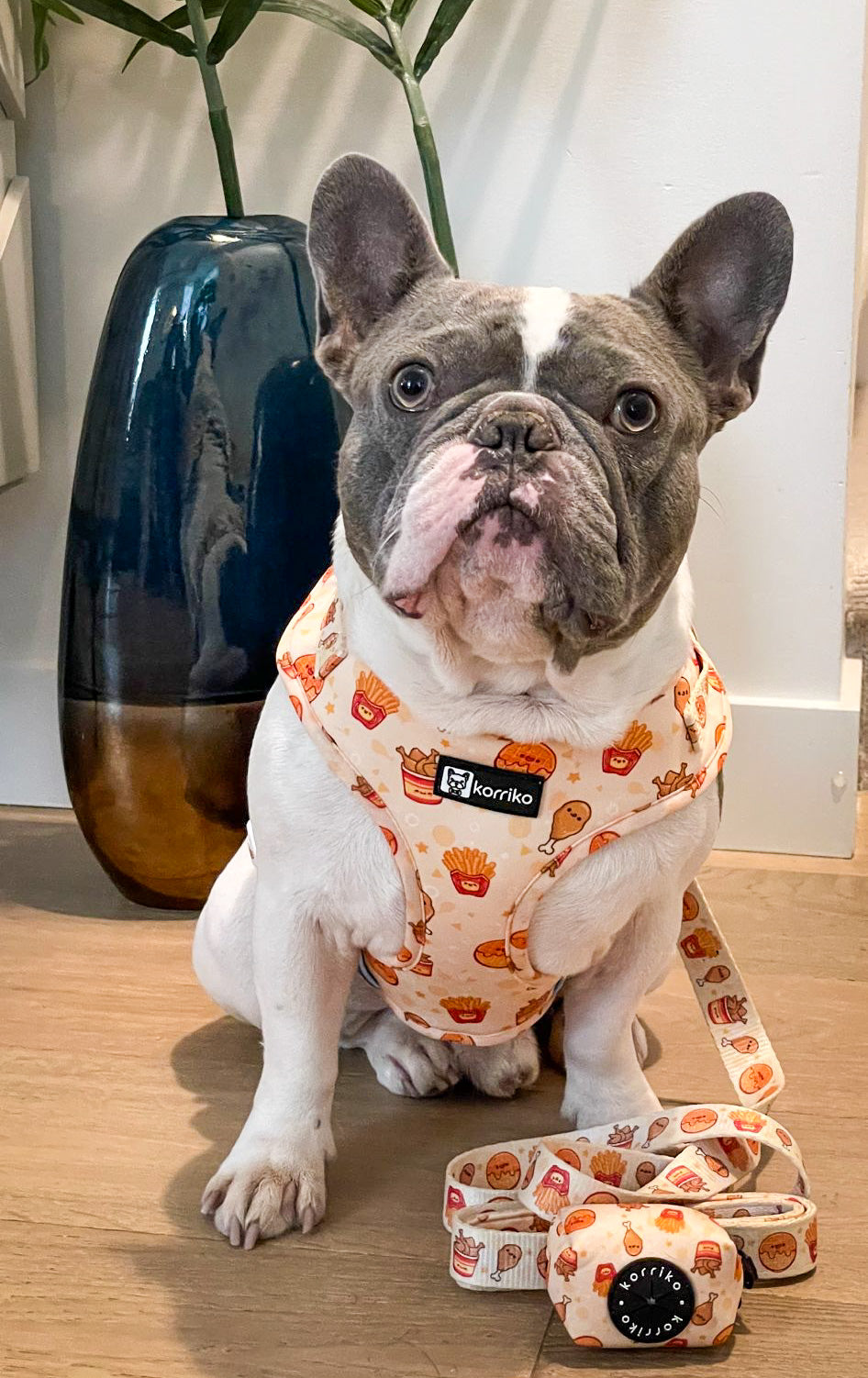 Adjustable Dog Harness - Chicken & Waffles (SECONDS - FINAL SALE)