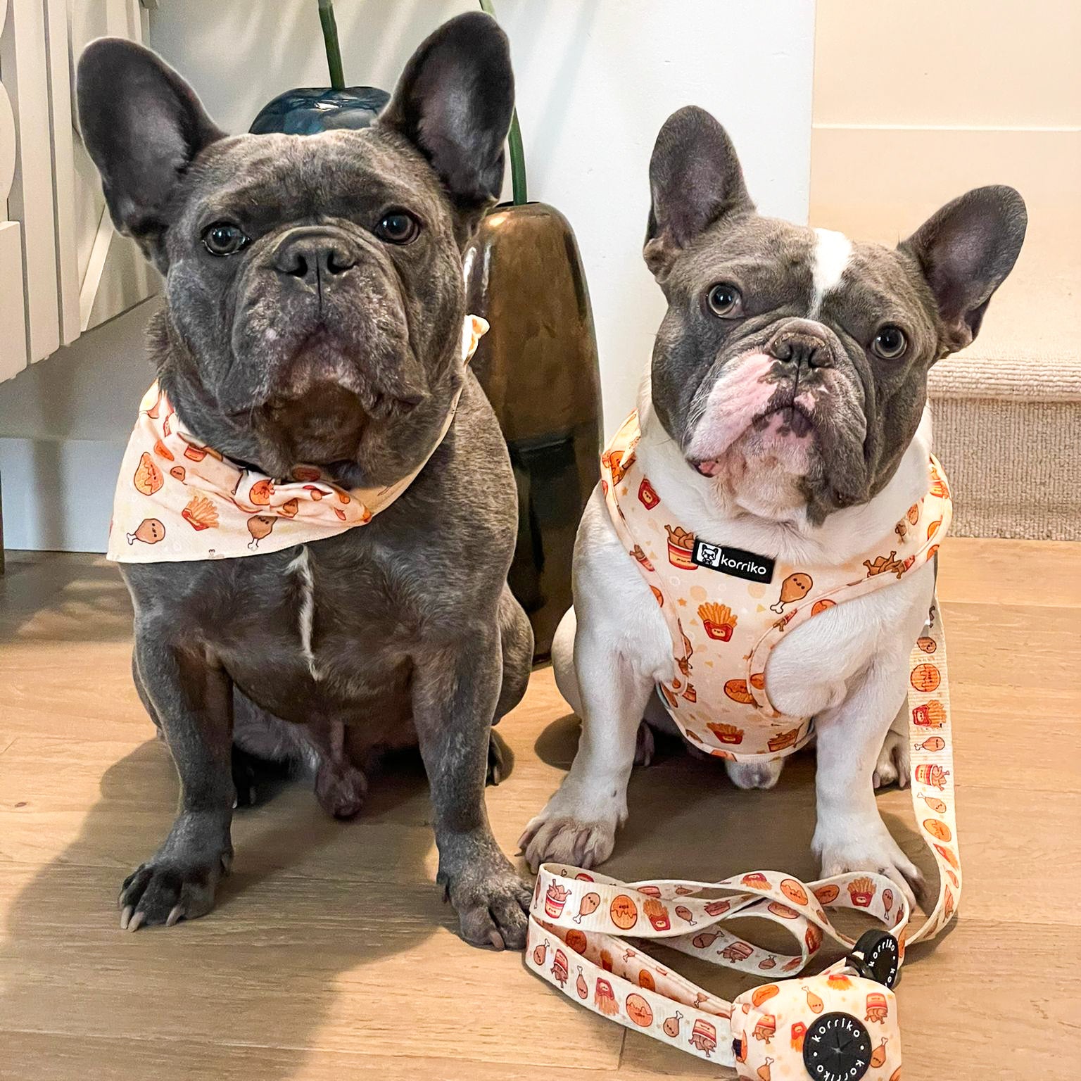 Adjustable Dog Harness - Chicken & Waffles (SECONDS - FINAL SALE)