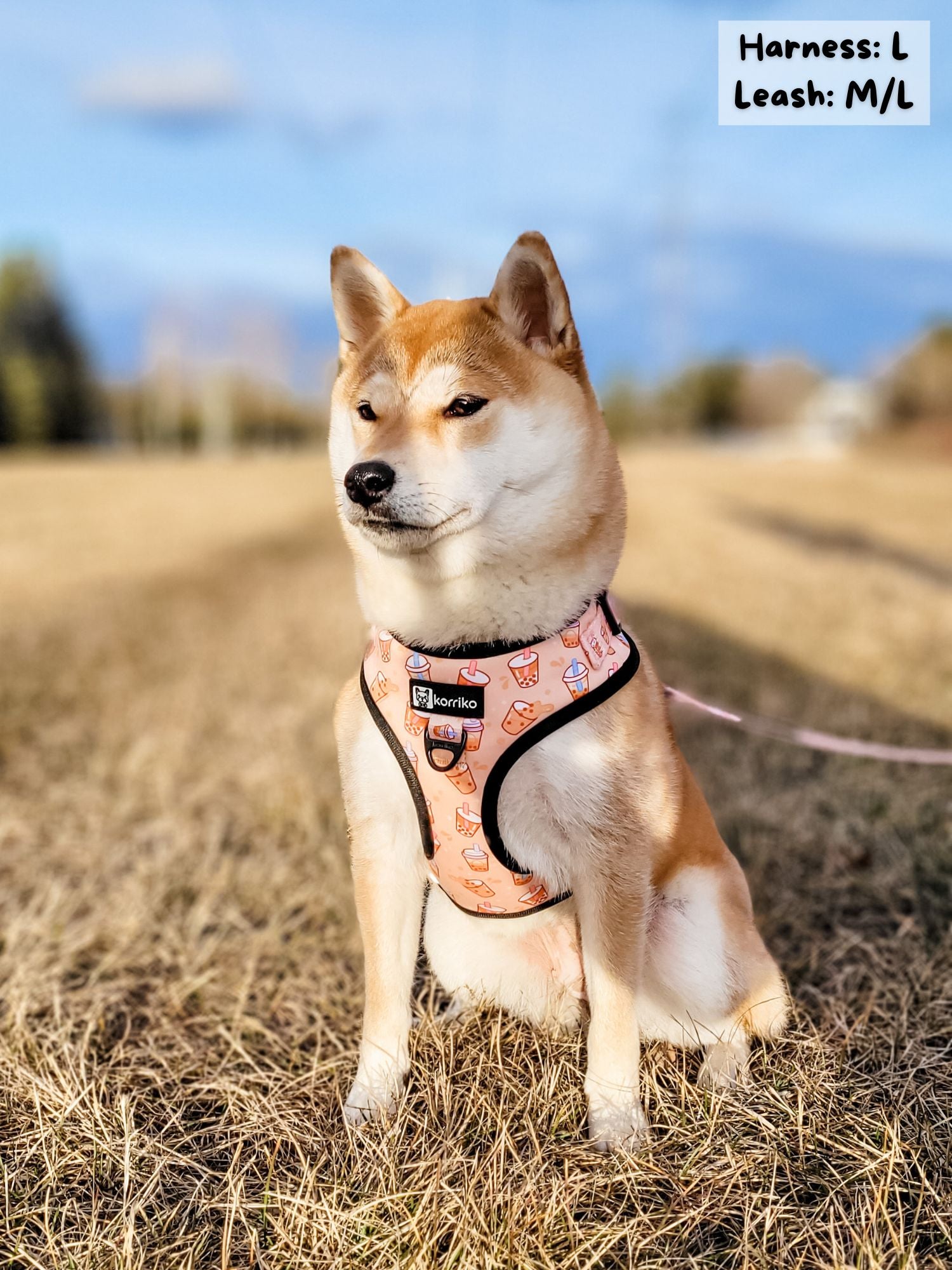 Adjustable Dog Harness - Milk Tea