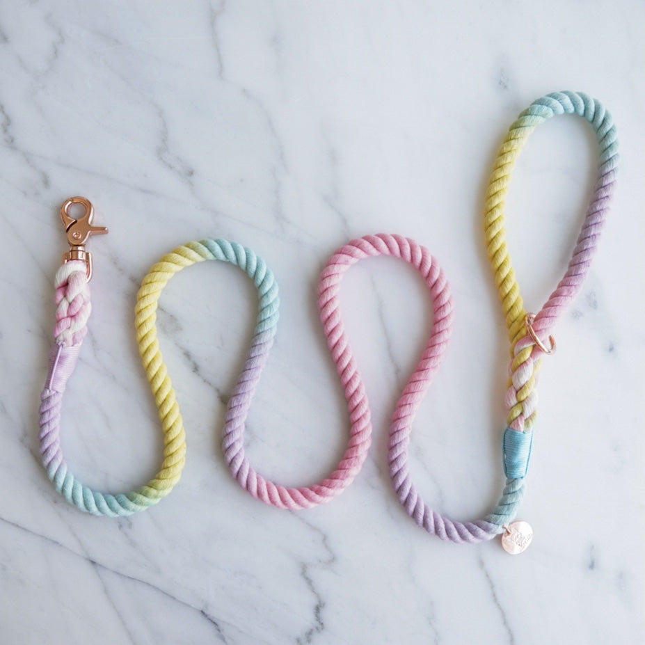 Cotton Rope Leash - Pastel Dreams