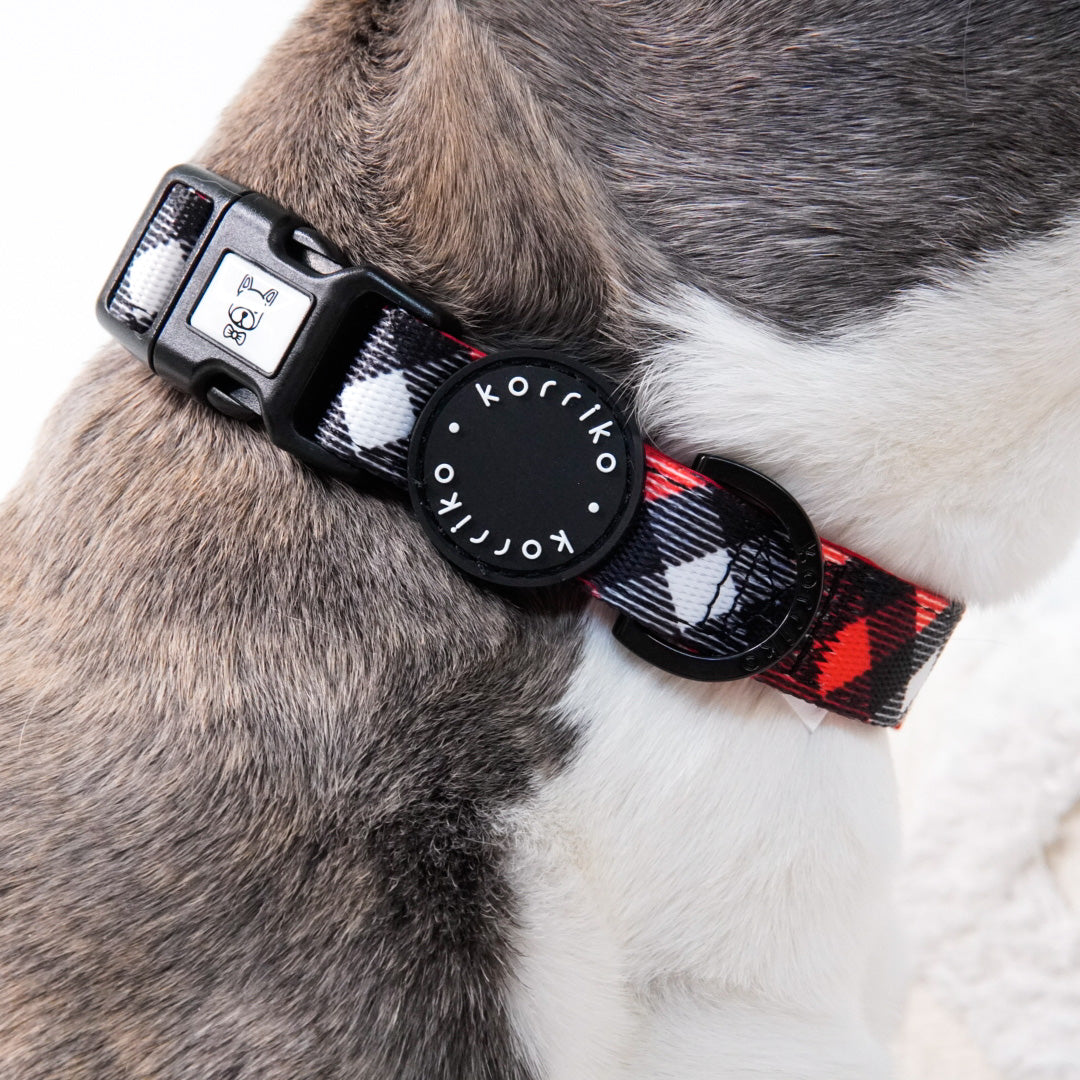 Dog Collar - Red Plaid (Final Sale)