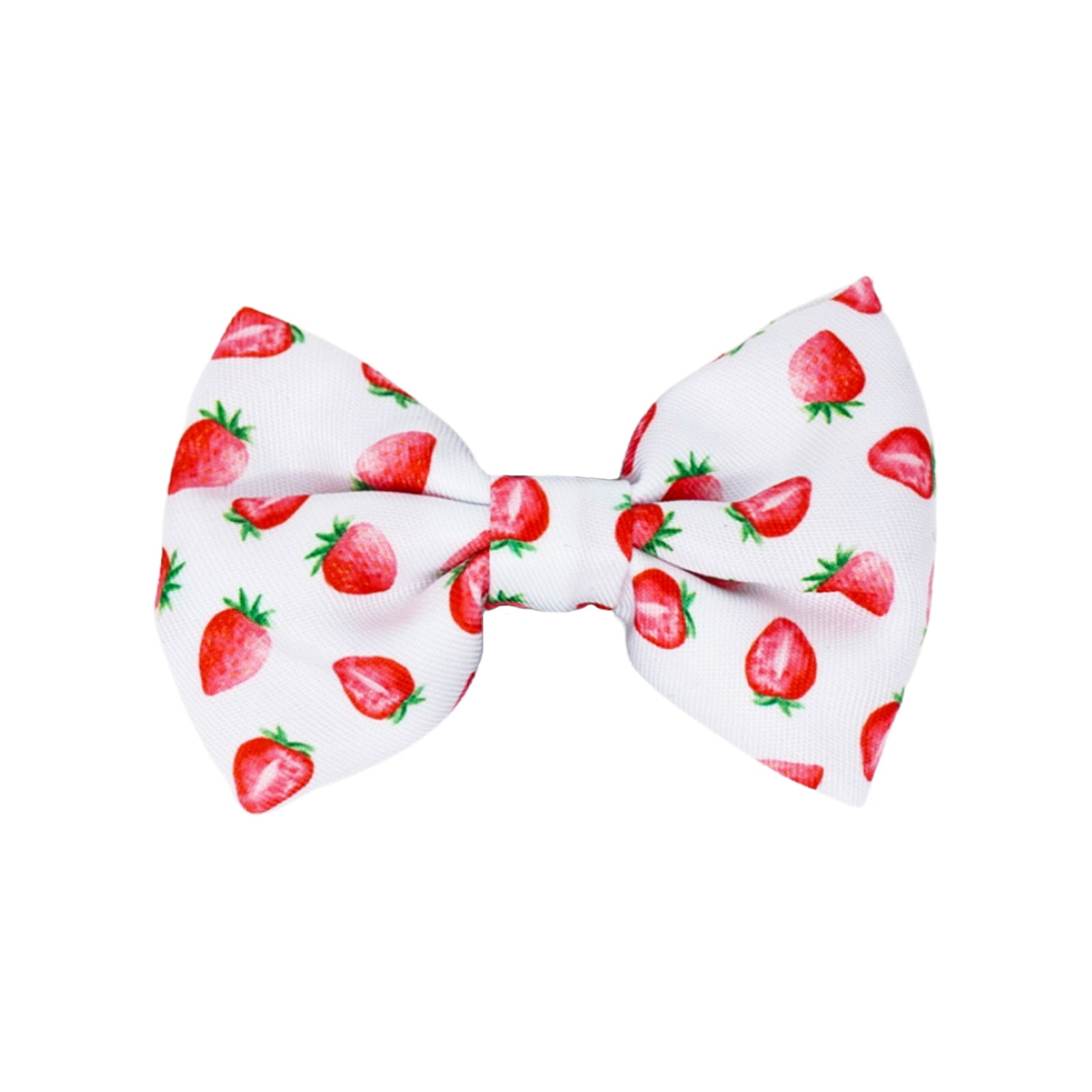 Dog Bow Tie - Strawberries & Cream (SECONDS - FINAL SALE)